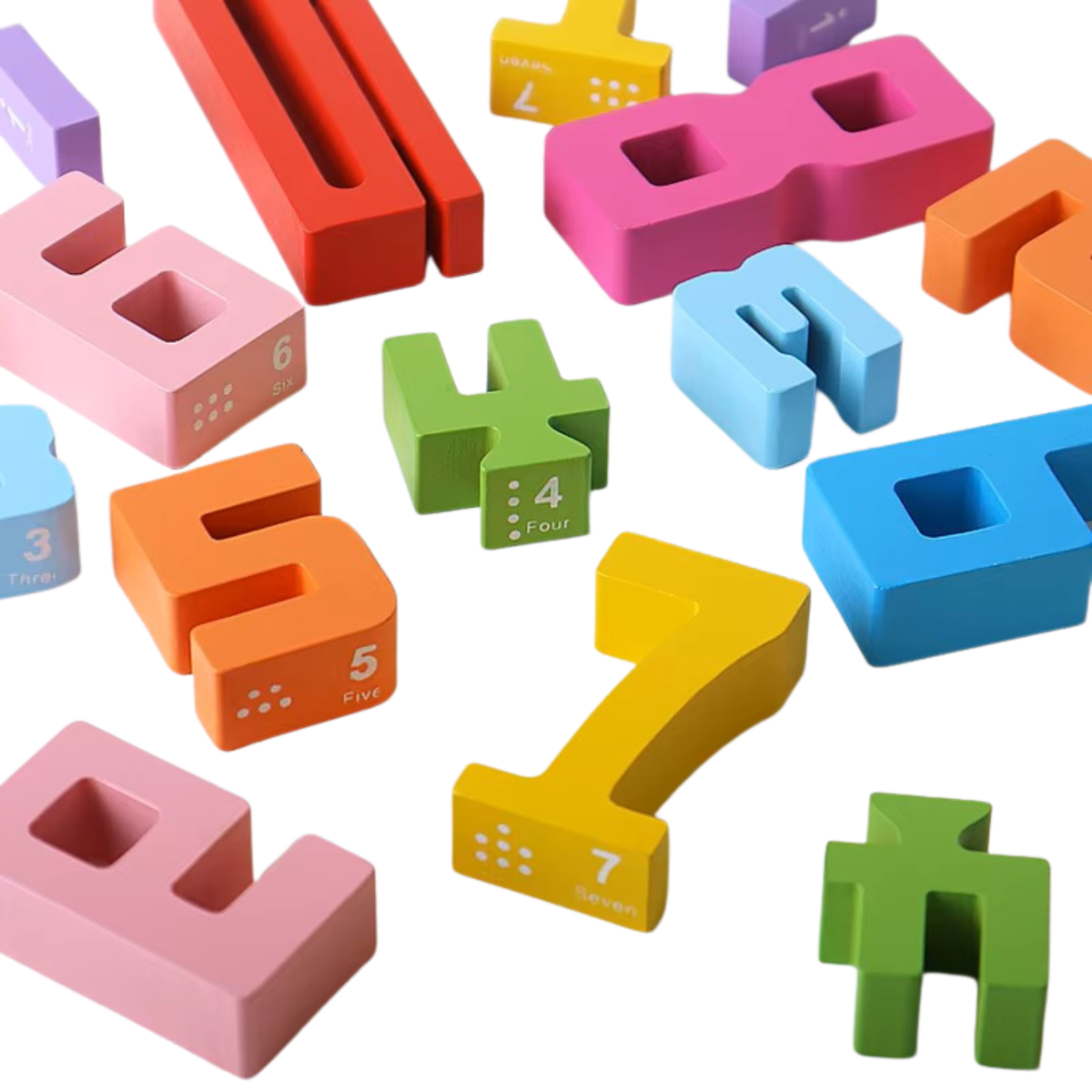 Wooden Number Blocks