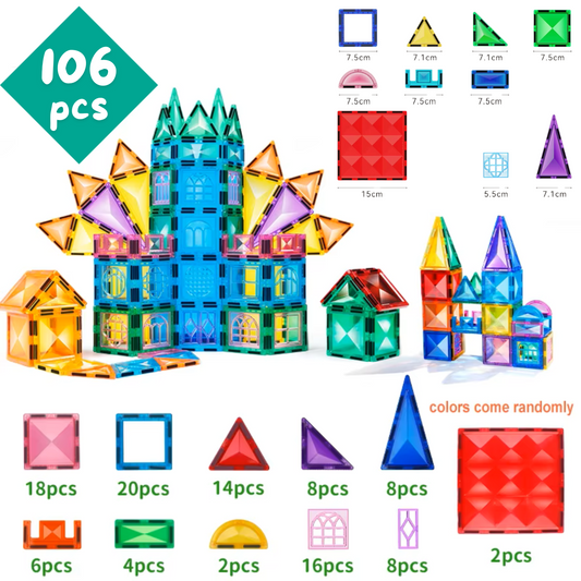 Magnetic Building Tiles (106pc set)