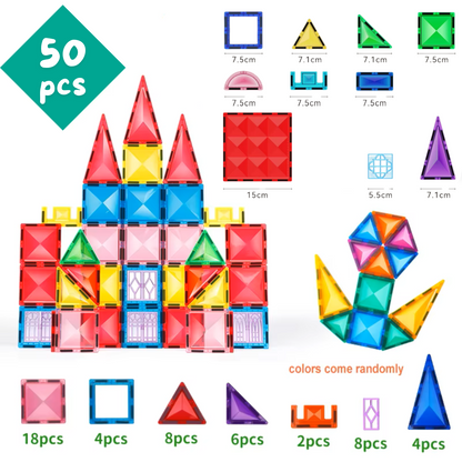 Magnetic Building Tiles (50pc set)