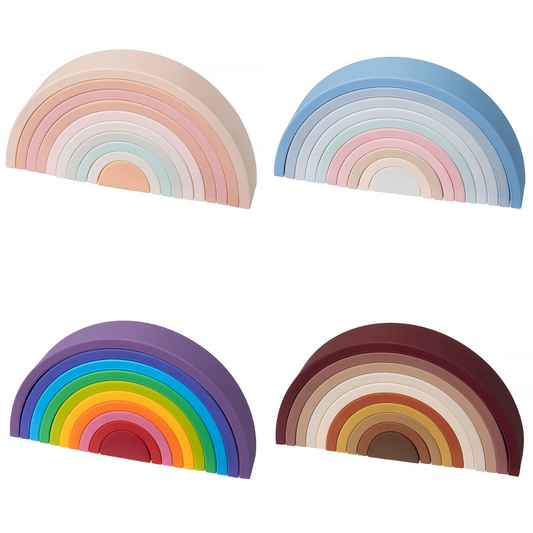 Silicone Rainbow Stacker (10pc)