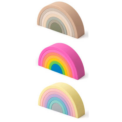 Silicone Rainbow Stacker (7pc)