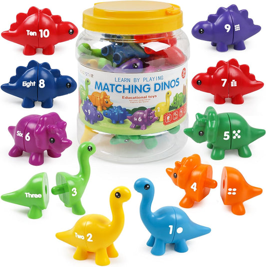 Matching Dinosaur Numbers Game