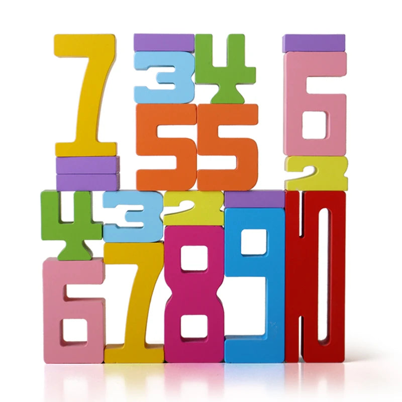 Wooden Number Blocks