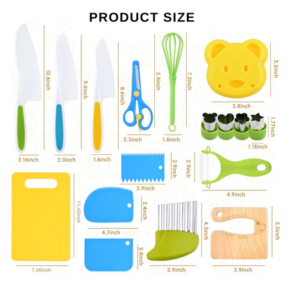 Montessori Kitchen Tools Set (17PCS)