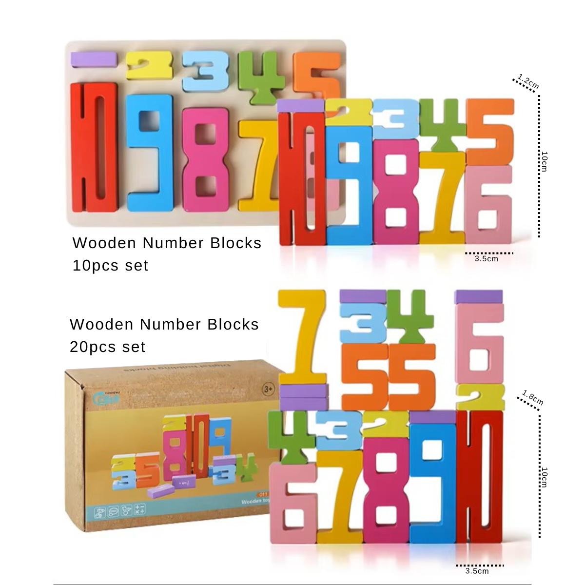 Wooden Number Blocks