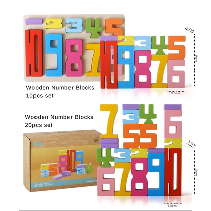 Wooden Number Blocks